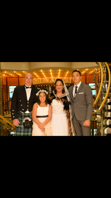 Wedding for Brad and Caroline on board The Royal Carribean Explorer